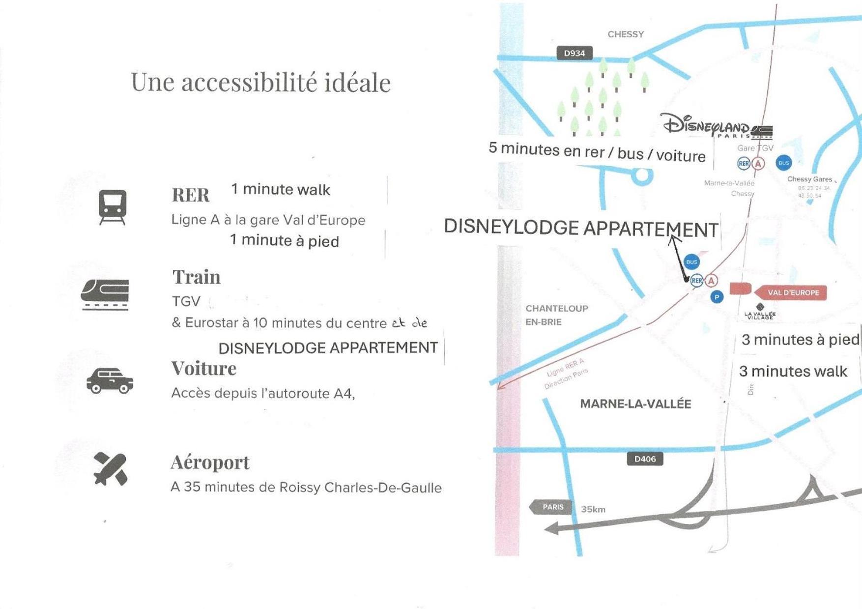 Disney 3 Mn, 14 People , 4 Bedrooms, 2 Parkings Prives เชสซี ภายนอก รูปภาพ